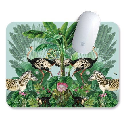 MACAROON ~ Personalised Designer Mouse Pad - Menagerie Zebra